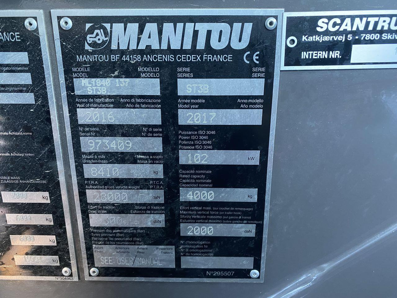 Телескопичен товарач Manitou MLT840-137PS ELITE: снимка 11