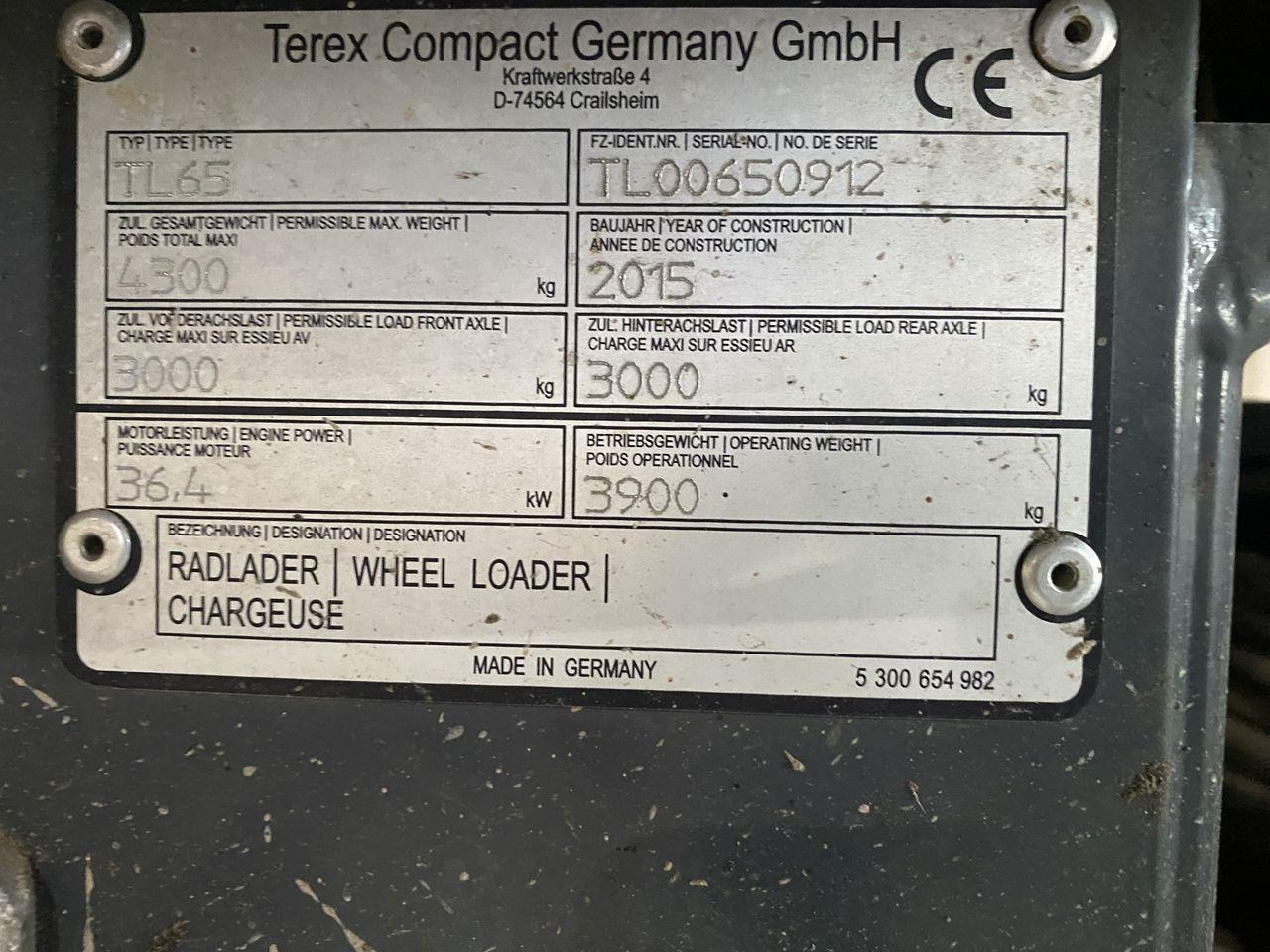 Terex TL65 - Компактен товарач: снимка 5 Terex TL65 - Компактен товарач: снимка 5