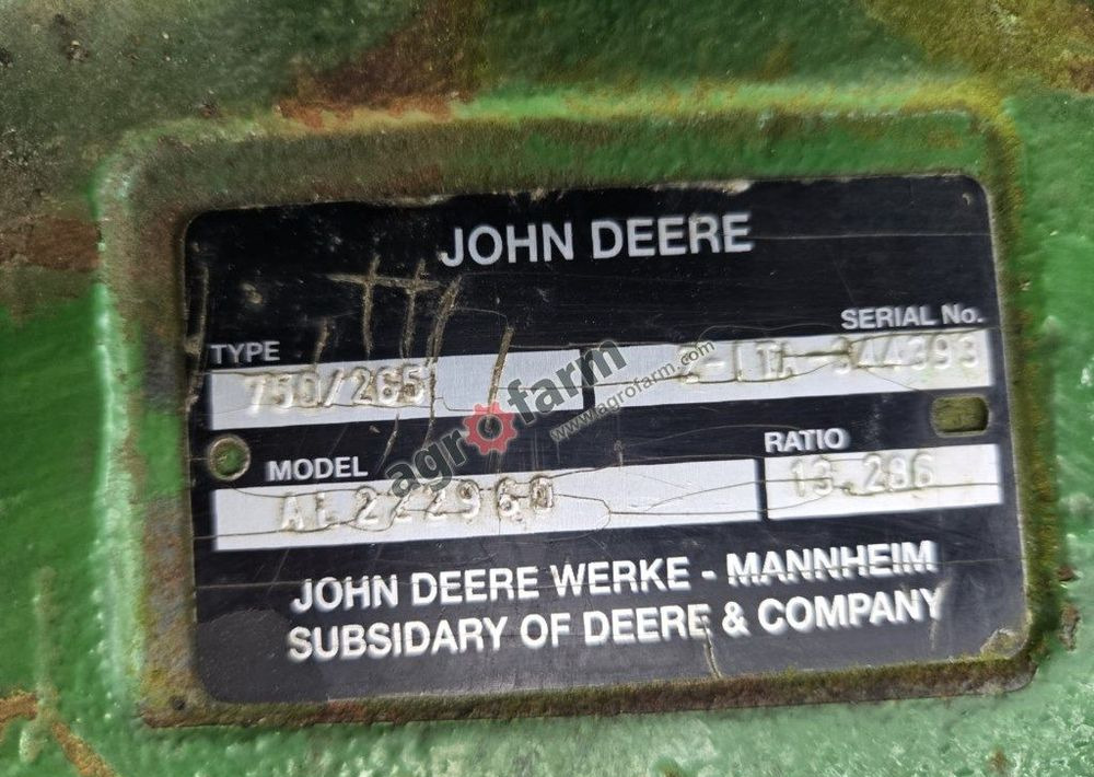 Przedni most John Deere 6155M, Dana 750/265 - Трансмисия: снимка 2 Przedni most John Deere 6155M, Dana 750/265 - Трансмисия: снимка 2