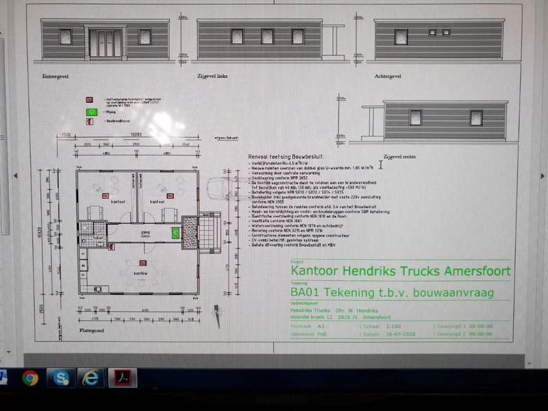 Оборудване за гаражи/ Работилници Bosch 100M2 COMPLETE OFFICE UNIT, FOTOS BEFORE AND AFTER / 2OFFICE + TOILET + KITCHEN + KANTOOR: снимка 18