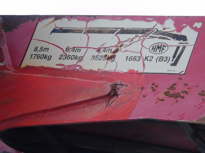 Камион с кран DAF CF 85.380 + MANUAL + HMF 1680 + HYVA + 6X2: снимка 8