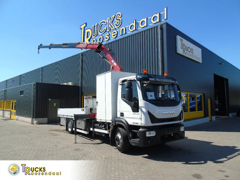 Iveco Eurocargo 160E25 + HMF 1210K-RC + EURO 6 - Камион с кран: снимка 1 Iveco Eurocargo 160E25 + HMF 1210K-RC + EURO 6 - Камион с кран: снимка 1