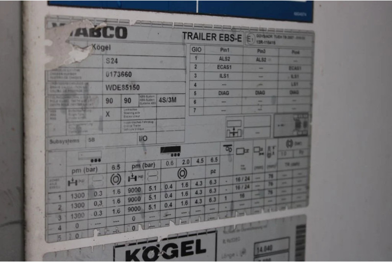 Рефрижератор полуремарке Kögel CARRIER VECTOR 1950 + 2.67 + ATP: снимка 10