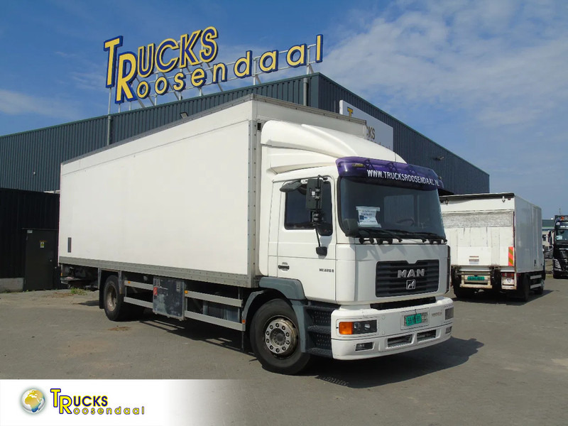 MAN L 220 + MANUAL + EURO 2 + DHOLLANDIA + 19T - Камион фургон: снимка 1 MAN L 220 + MANUAL + EURO 2 + DHOLLANDIA + 19T - Камион фургон: снимка 1