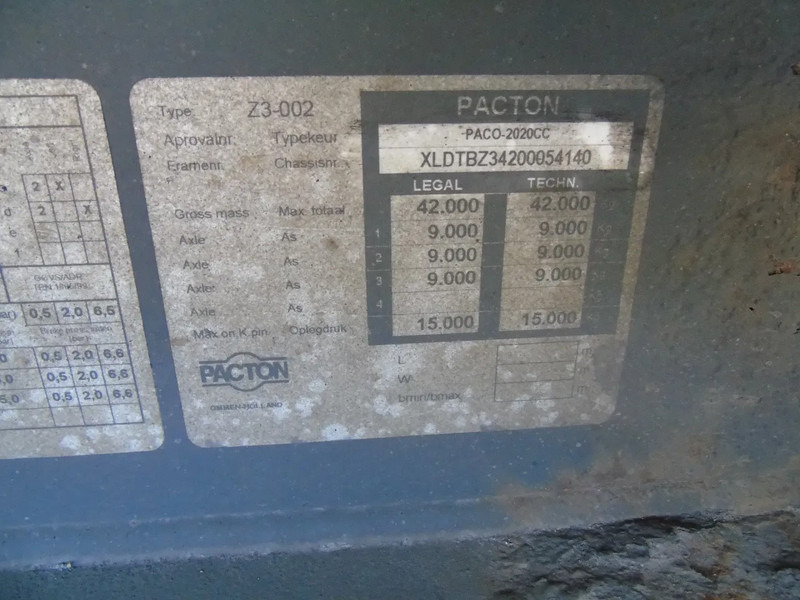 Рефрижератор полуремарке Pacton 3x SAF + carrier vector 1800 + lift: снимка 13