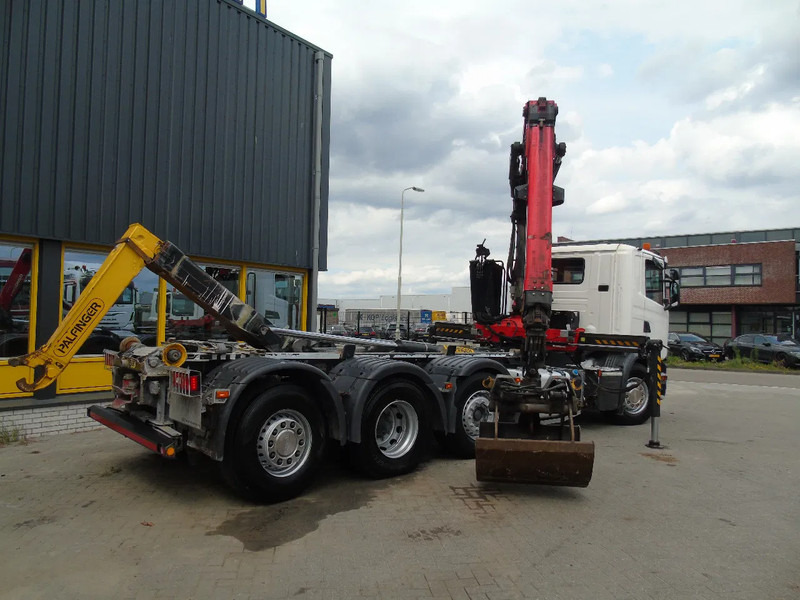 Scania G450 + PALFINGER Q20 + 8X2 + REMOTE + STEERING AXLE + EURO 6 - Мултилифт с кука камион, Камион с кран: снимка 4 Scania G450 + PALFINGER Q20 + 8X2 + REMOTE + STEERING AXLE + EURO 6 - Мултилифт с кука камион, Камион с кран: снимка 4