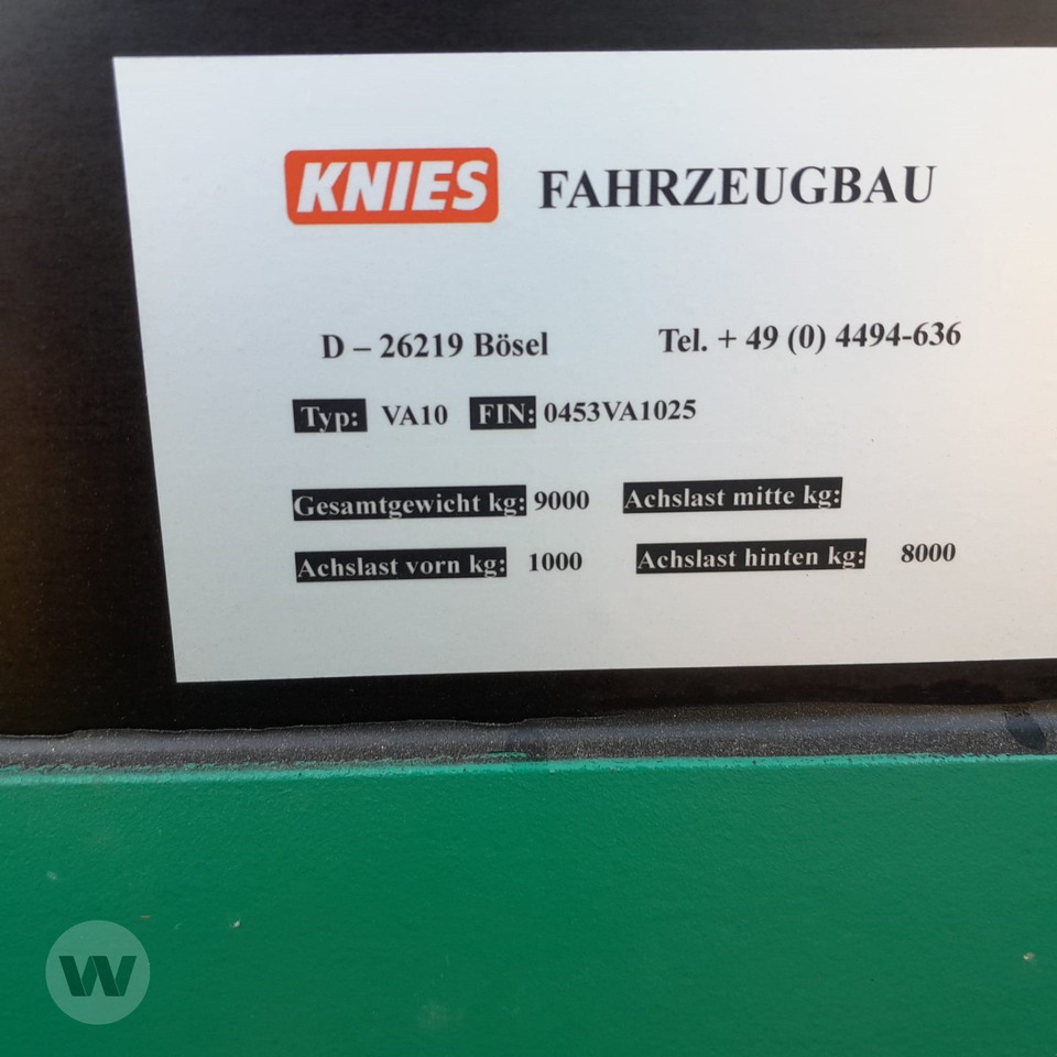 Knies VA 10 - За превоз на животни ремарке: снимка 3 Knies VA 10 - За превоз на животни ремарке: снимка 3