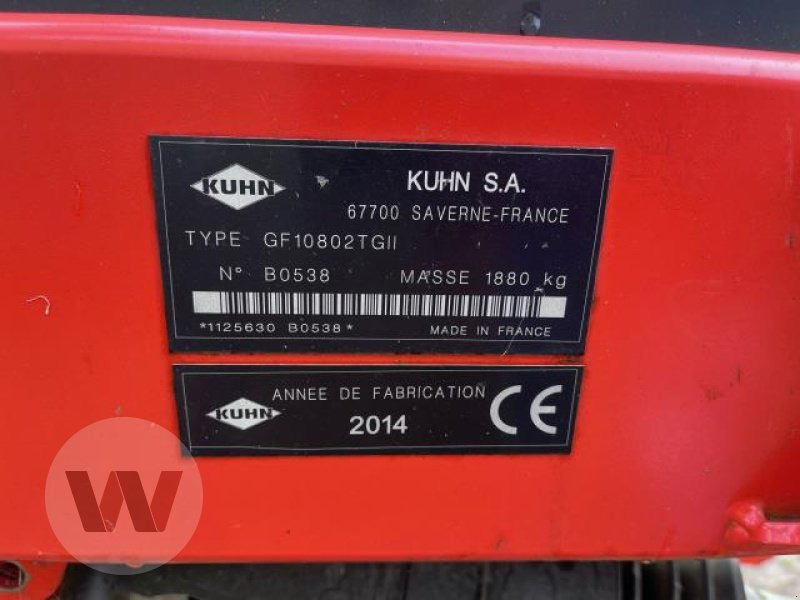 Kuhn GF 10802 - Гребло/ Сенообръщачка: снимка 3 Kuhn GF 10802 - Гребло/ Сенообръщачка: снимка 3