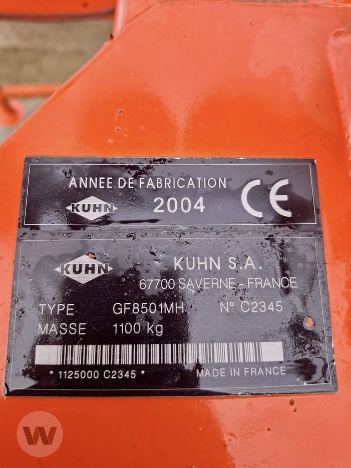 Kuhn GF 8501 - Гребло/ Сенообръщачка: снимка 2 Kuhn GF 8501 - Гребло/ Сенообръщачка: снимка 2