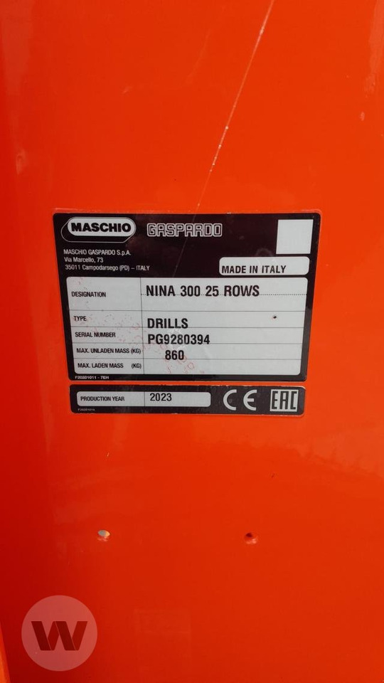 Maschio Nina 30 - Сеялка: снимка 4 Maschio Nina 30 - Сеялка: снимка 4