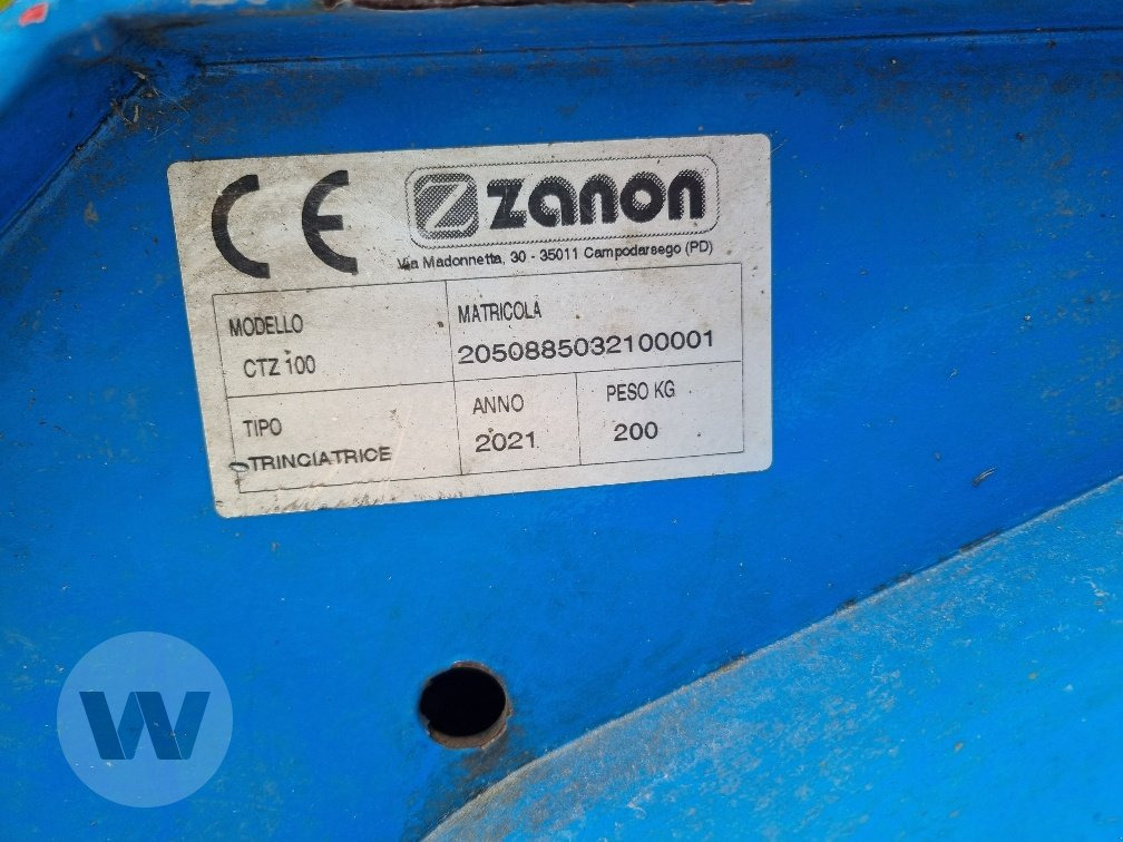 Zanon CTZ 100 - Косачка-шредер/ Мулчер: снимка 3 Zanon CTZ 100 - Косачка-шредер/ Мулчер: снимка 3