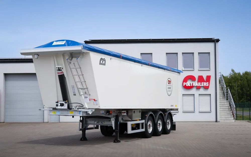 Menci Wywrotka aluminiowa 52 m3 // dach elektryczny CRAMARO // Waga 6140 kg // Alufelgi - Самосвал полуремарке: снимка 1 Menci Wywrotka aluminiowa 52 m3 // dach elektryczny CRAMARO // Waga 6140 kg // Alufelgi - Самосвал полуремарке: снимка 1