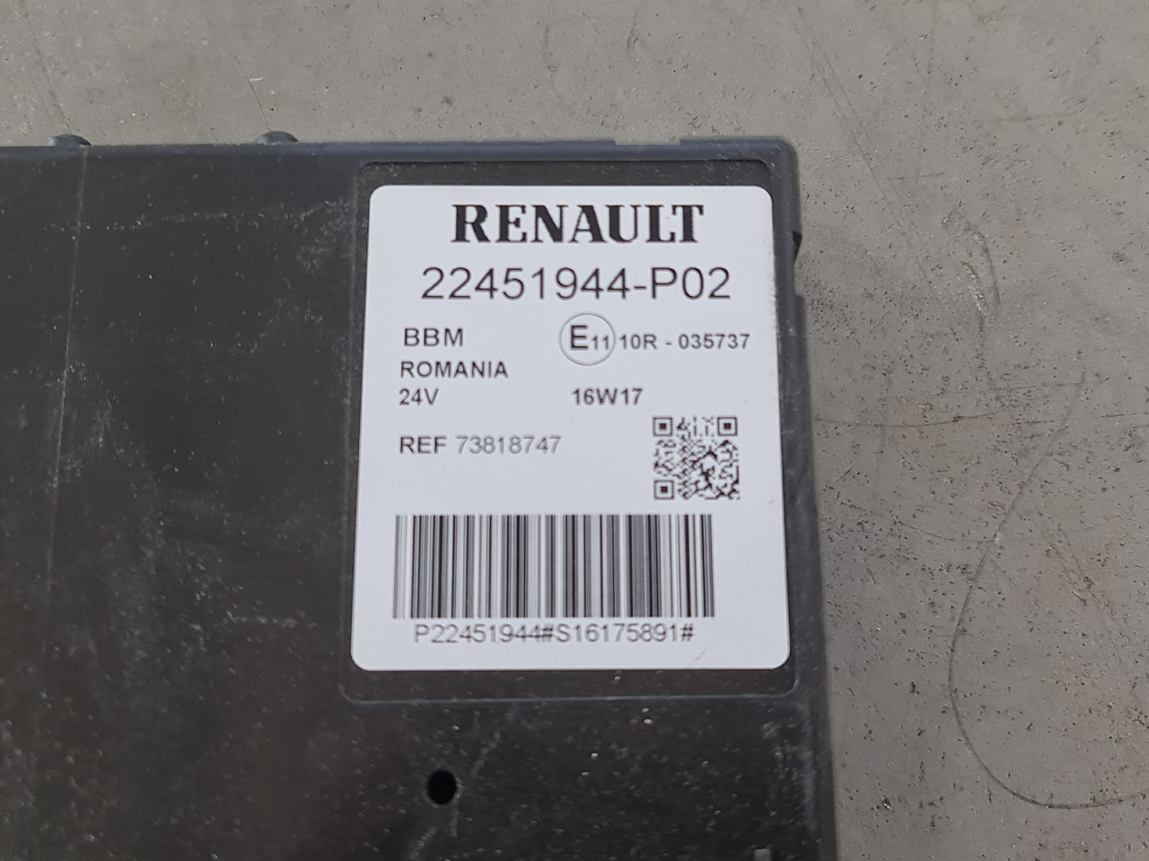 RENAULT RANGE T / BBM CONTROL UNIT / 22451944 P02 - Блок за управление: снимка 4 RENAULT RANGE T / BBM CONTROL UNIT / 22451944 P02 - Блок за управление: снимка 4