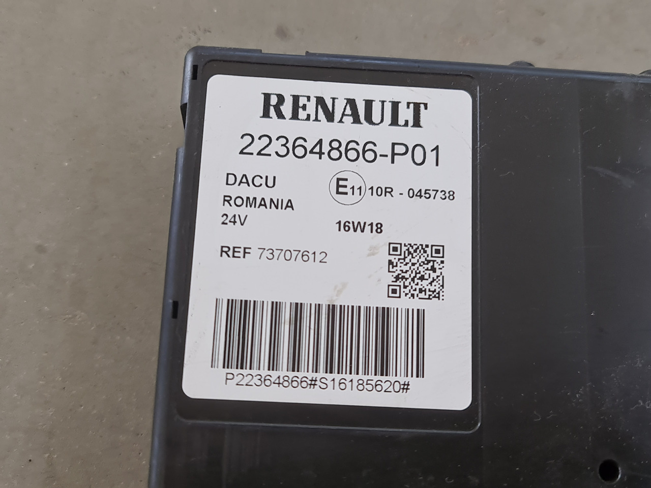 RENAULT RANGE T / DACU CONTROL UNIT / 22364866-P01 - Блок за управление: снимка 4 RENAULT RANGE T / DACU CONTROL UNIT / 22364866-P01 - Блок за управление: снимка 4