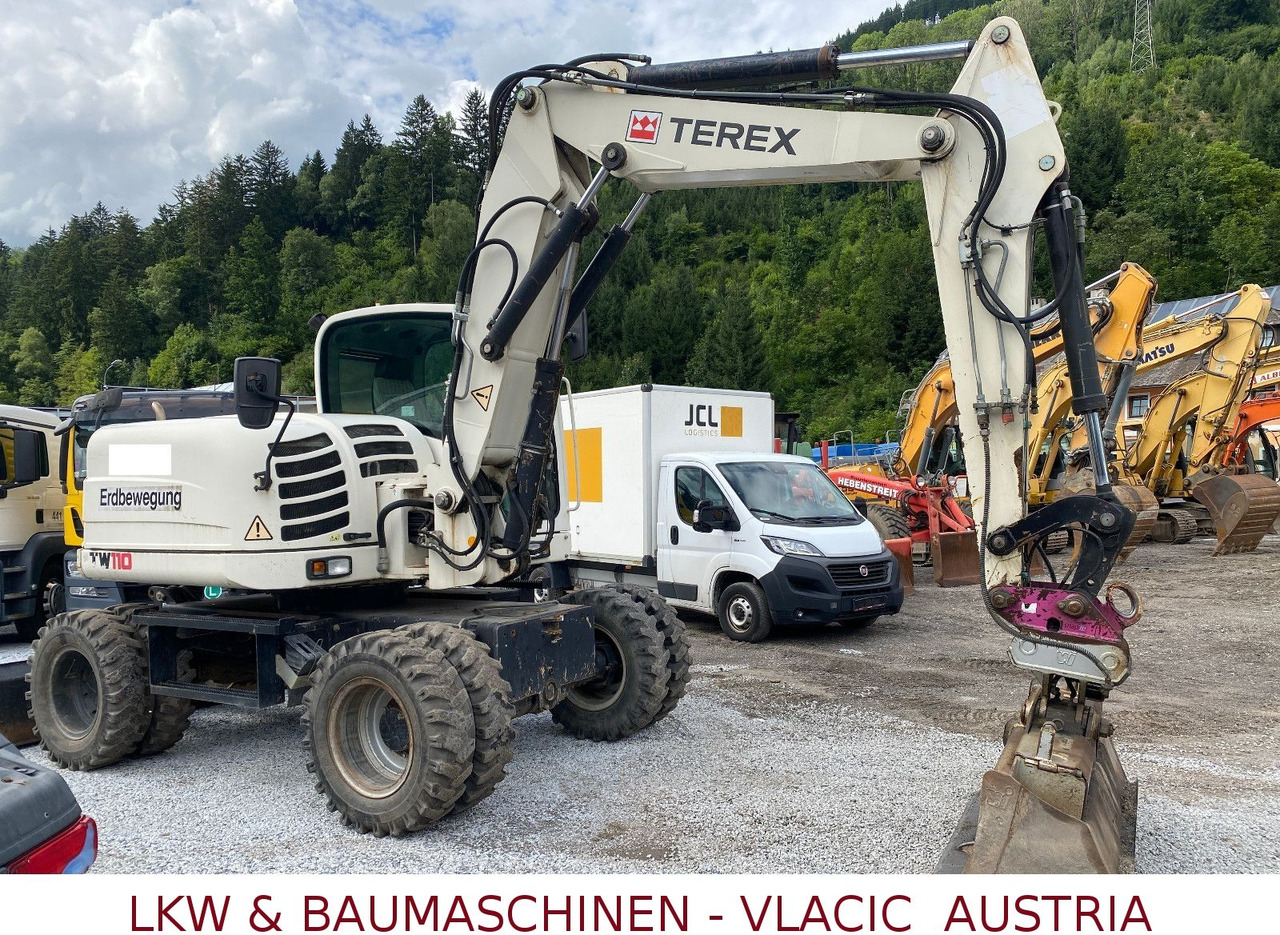 Terex TW 110 Mobilbagger inkl.4Löffeln - Колесен багер: снимка 1 Terex TW 110 Mobilbagger inkl.4Löffeln - Колесен багер: снимка 1