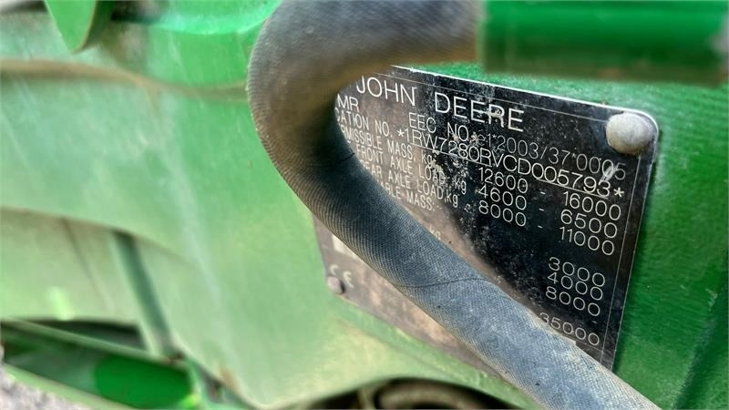 Трактор John Deere 7280R Næsten nye dæk, Autopower og frontlift: снимка 17