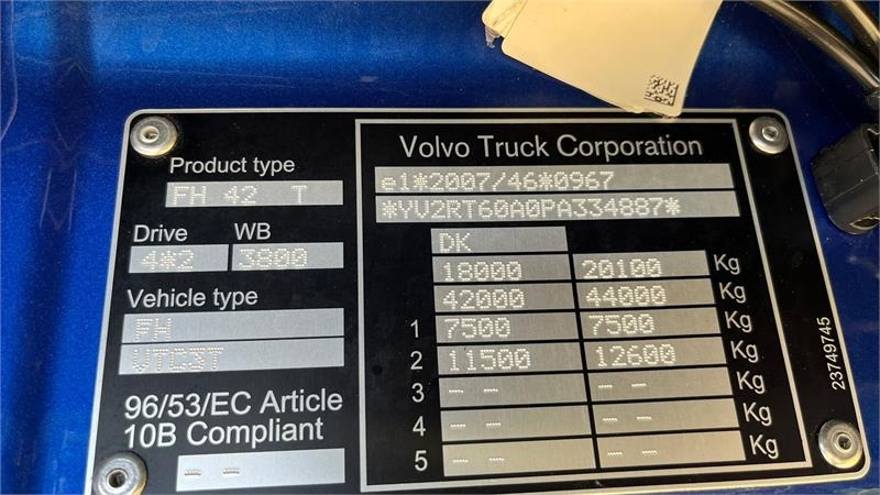 Volvo FH 540 Globetrotter XL, fuld luft affjedring og Al - Влекач: снимка 4 Volvo FH 540 Globetrotter XL, fuld luft affjedring og Al - Влекач: снимка 4