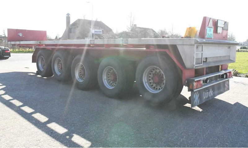Бордово полуремарке/ Платформа LUECK SPR75/5  5 achse BALLAST TRAILER 3x STEERAXLE!!: снимка 12