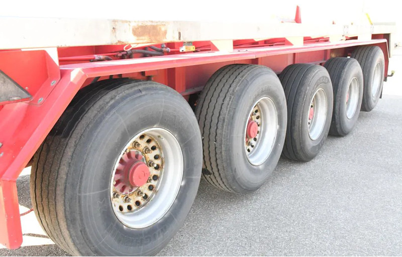 Бордово полуремарке/ Платформа LUECK SPR75/5  5 achse BALLAST TRAILER 3x STEERAXLE!!: снимка 9