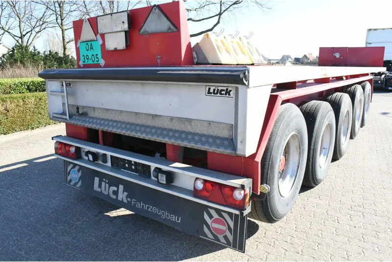 Бордово полуремарке/ Платформа LUECK SPR75/5  5 achse BALLAST TRAILER 3x STEERAXLE!!: снимка 6