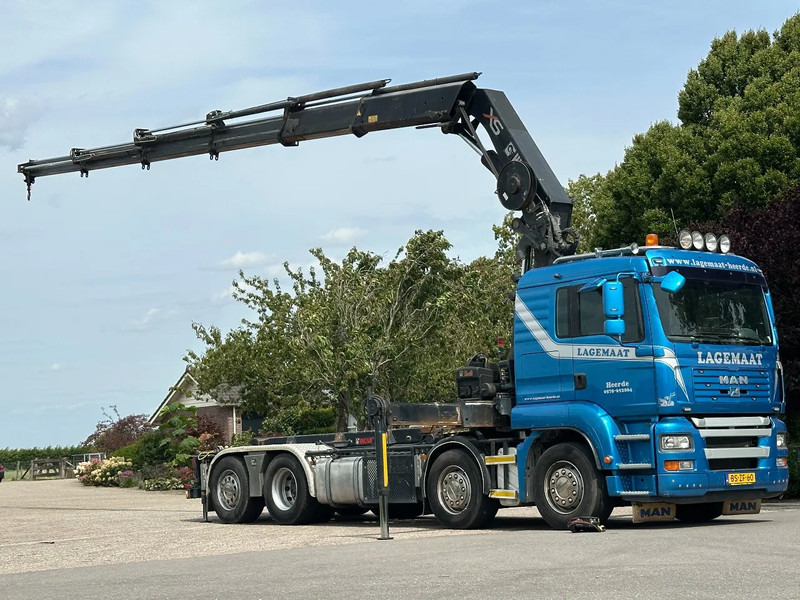 MAN TGA 35.440 8x2 HIAB 37TM!!RADIO REMOTE/CONTAINER SYSTEM! - Камион с кабелна система, Камион с кран: снимка 3 MAN TGA 35.440 8x2 HIAB 37TM!!RADIO REMOTE/CONTAINER SYSTEM! - Камион с кабелна система, Камион с кран: снимка 3