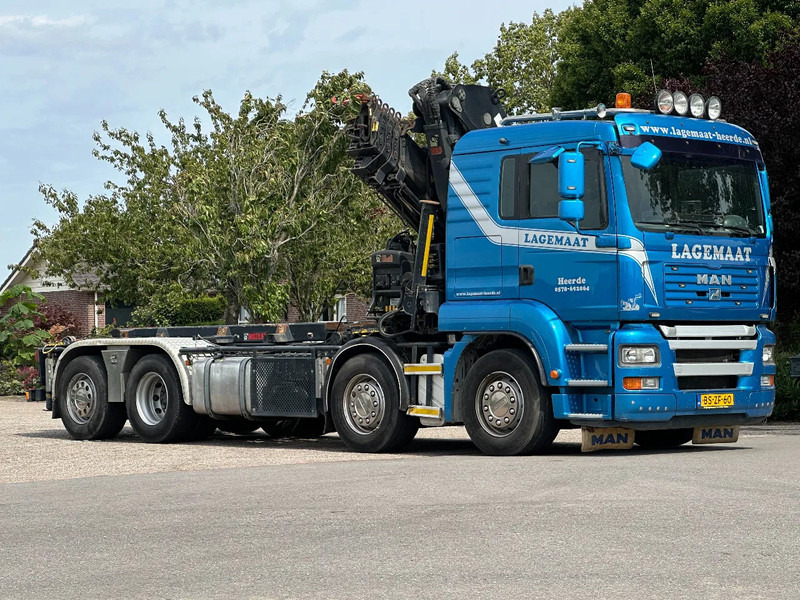 MAN TGA 35.440 8x2 HIAB 37TM!!RADIO REMOTE/CONTAINER SYSTEM! - Камион с кабелна система, Камион с кран: снимка 4 MAN TGA 35.440 8x2 HIAB 37TM!!RADIO REMOTE/CONTAINER SYSTEM! - Камион с кабелна система, Камион с кран: снимка 4