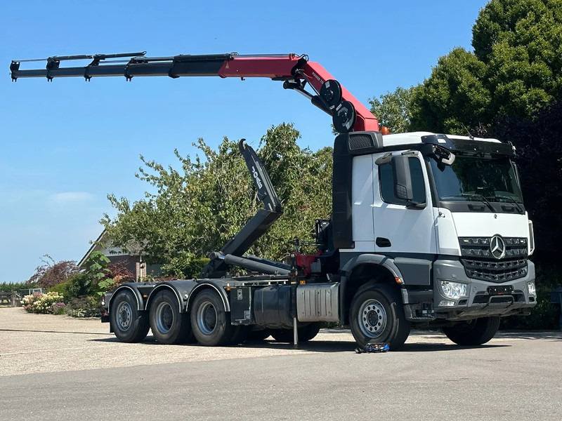 Mercedes-Benz Arocs 3251 8x4 TRIPLE!!28TM KRAAN/HAAK!!EURO6!!TOP! ZERO EMISSIE 2030!! - Мултилифт с кука камион, Камион с кран: снимка 1 Mercedes-Benz Arocs 3251 8x4 TRIPLE!!28TM KRAAN/HAAK!!EURO6!!TOP! ZERO EMISSIE 2030!! - Мултилифт с кука камион, Камион с кран: снимка 1