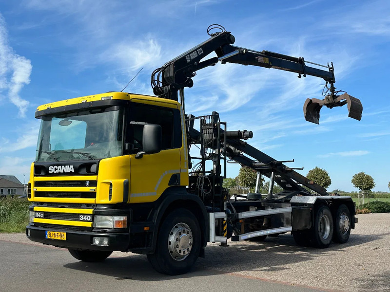 Scania R114-340 6x2 !!KRAAN/CONTAINER/KABEL!!MANUELL!! - Камион с кабелна система, Камион с кран: снимка 5 Scania R114-340 6x2 !!KRAAN/CONTAINER/KABEL!!MANUELL!! - Камион с кабелна система, Камион с кран: снимка 5