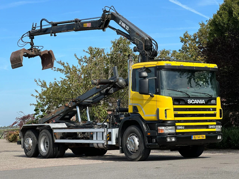 Scania R114-340 6x2 !!KRAAN/CONTAINER/KABEL!!MANUELL!! - Камион с кабелна система, Камион с кран: снимка 1 Scania R114-340 6x2 !!KRAAN/CONTAINER/KABEL!!MANUELL!! - Камион с кабелна система, Камион с кран: снимка 1