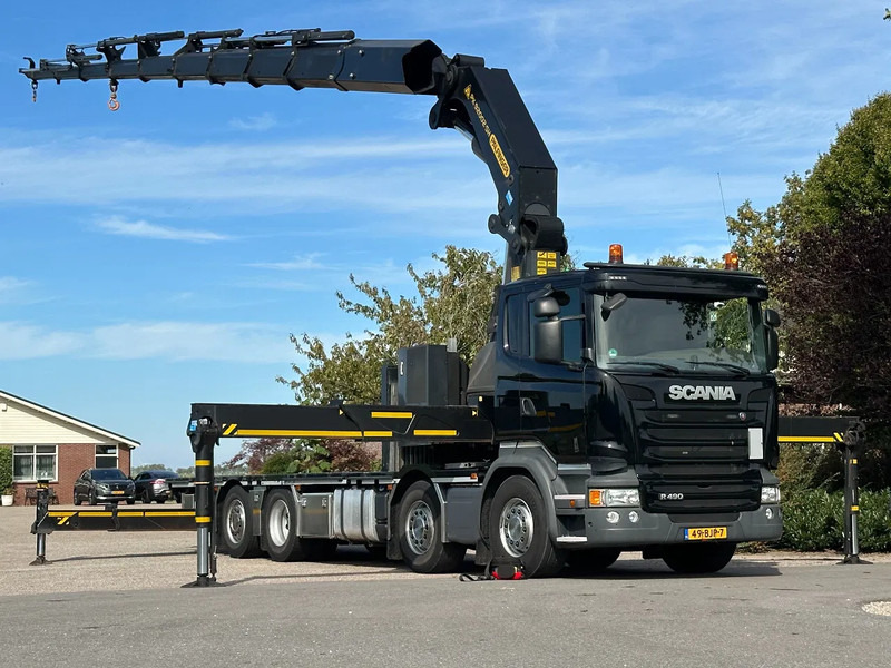 Scania R490 PALFINGER 92TM!! 2017!!ONLY 66TKM!!!NEW!! - Камион с кран: снимка 1 Scania R490 PALFINGER 92TM!! 2017!!ONLY 66TKM!!!NEW!! - Камион с кран: снимка 1