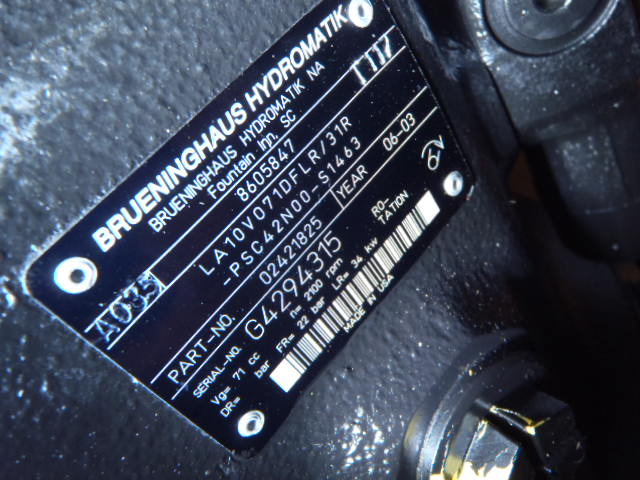 Brueninghaus Hydromatik LA10VO71DFLR/31R-PSC42N00-S1463 - - Хидравлична помпа за Строителна техника: снимка 3 Brueninghaus Hydromatik LA10VO71DFLR/31R-PSC42N00-S1463 - - Хидравлична помпа за Строителна техника: снимка 3