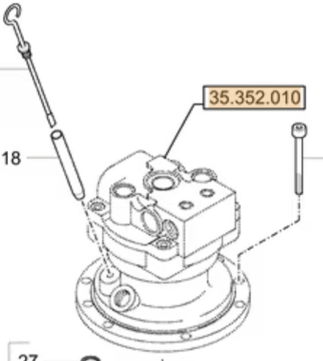 Case 31M9-10152SG8 - Редуктор на въртене за Строителна техника: снимка 1 Case 31M9-10152SG8 - Редуктор на въртене за Строителна техника: снимка 1