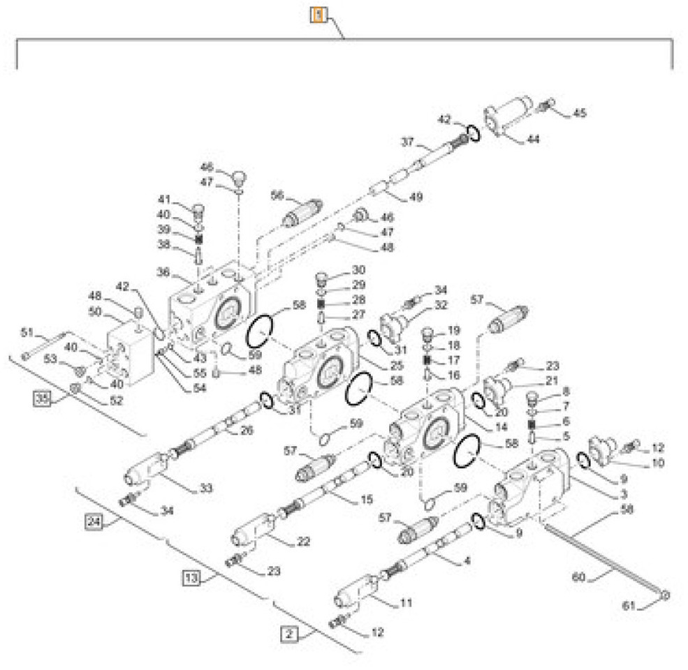 Case 33MH-10121 - 51521163 - Хидравличен клапан за Строителна техника: снимка 1 Case 33MH-10121 - 51521163 - Хидравличен клапан за Строителна техника: снимка 1