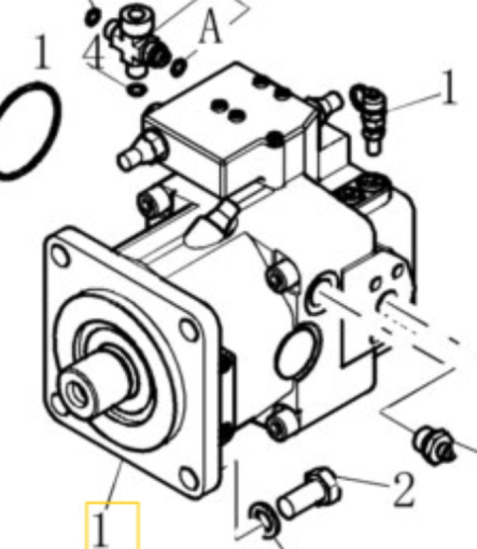 Case 72108893 - Хидравлична помпа за Строителна техника: снимка 1 Case 72108893 - Хидравлична помпа за Строителна техника: снимка 1