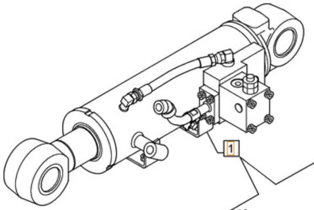 Case KMV25500 - Хидравличен цилиндър за Строителна техника: снимка 1 Case KMV25500 - Хидравличен цилиндър за Строителна техника: снимка 1