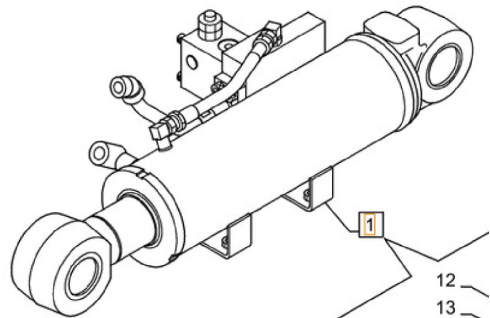 Case KMV25510 - Хидравличен цилиндър за Строителна техника: снимка 1 Case KMV25510 - Хидравличен цилиндър за Строителна техника: снимка 1