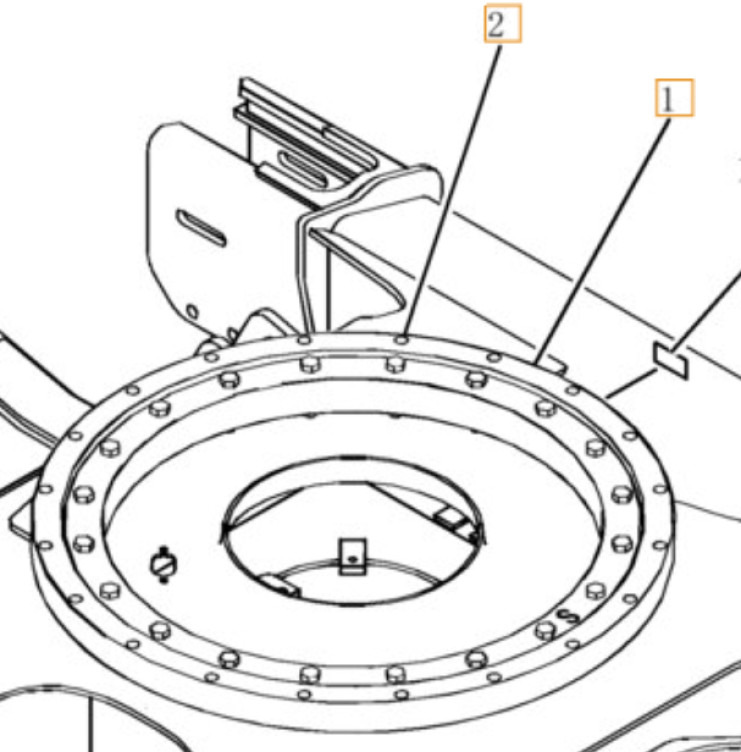 Case PH40F00004F1 - Въртящ механизъм за Строителна техника: снимка 1 Case PH40F00004F1 - Въртящ механизъм за Строителна техника: снимка 1