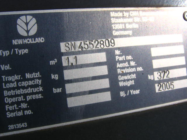 New Holland 4552809 - Кофа за товарач: снимка 1 New Holland 4552809 - Кофа за товарач: снимка 1