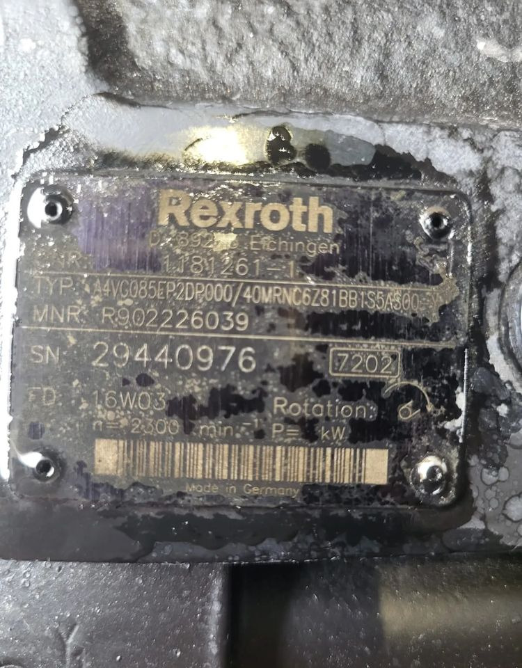POMPA REXROTH A4VG085EP2DP000/40MRNC6Z81BB1BB1S5AS00 - Резервни части: снимка 2 POMPA REXROTH A4VG085EP2DP000/40MRNC6Z81BB1BB1S5AS00 - Резервни части: снимка 2