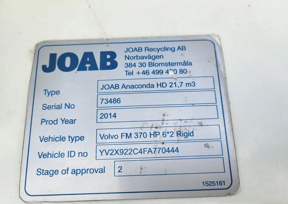 Боклукчийска кола Volvo Volvo FM 370: снимка 13