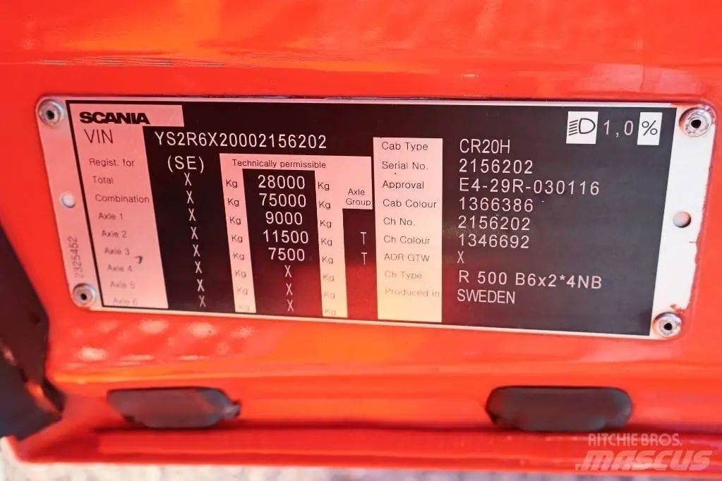 Камион фургон Scania R500B 6X2*4 NB Serie 6202: снимка 7