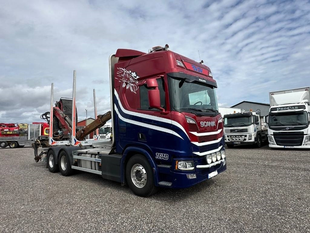 Scania R650B 6X4 NB - Камион за дърва: снимка 1 Scania R650B 6X4 NB - Камион за дърва: снимка 1