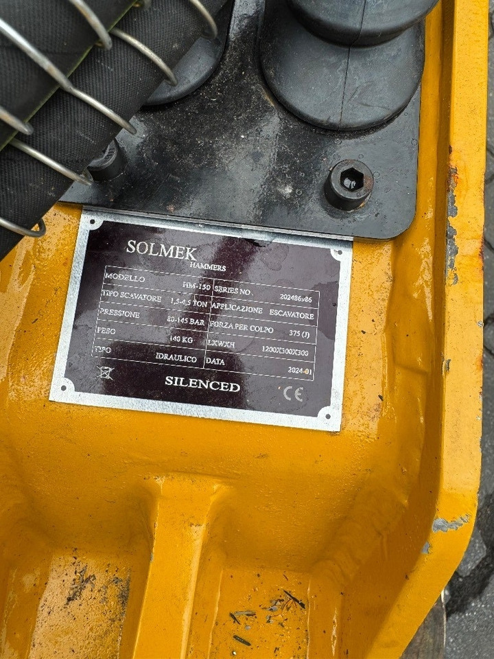 Hamer solmec HM 150  - Хидравличен чук за Строителна техника: снимка 5 Hamer solmec HM 150  - Хидравличен чук за Строителна техника: снимка 5