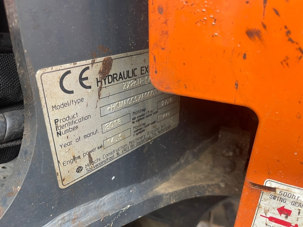 Hitachi ZX 26 U-5 A CLR - Мини багер: снимка 5 Hitachi ZX 26 U-5 A CLR - Мини багер: снимка 5