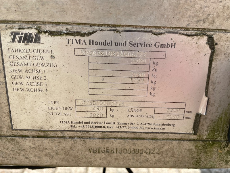 Tima GTAL 300/3,5 - Бордово ремарке/ Платформа: снимка 3 Tima GTAL 300/3,5 - Бордово ремарке/ Платформа: снимка 3