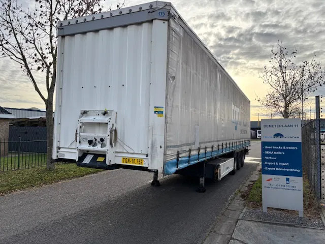 Krone SD 3 axle drum brake schuifzeil schuifdak - Брезентово полуремарке: снимка 1 Krone SD 3 axle drum brake schuifzeil schuifdak - Брезентово полуремарке: снимка 1