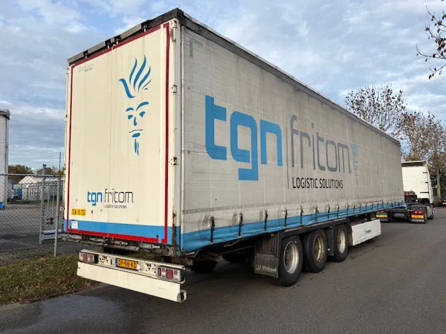 Krone SD 3 axle drum brake schuifzeil schuifdak - Брезентово полуремарке: снимка 4 Krone SD 3 axle drum brake schuifzeil schuifdak - Брезентово полуремарке: снимка 4