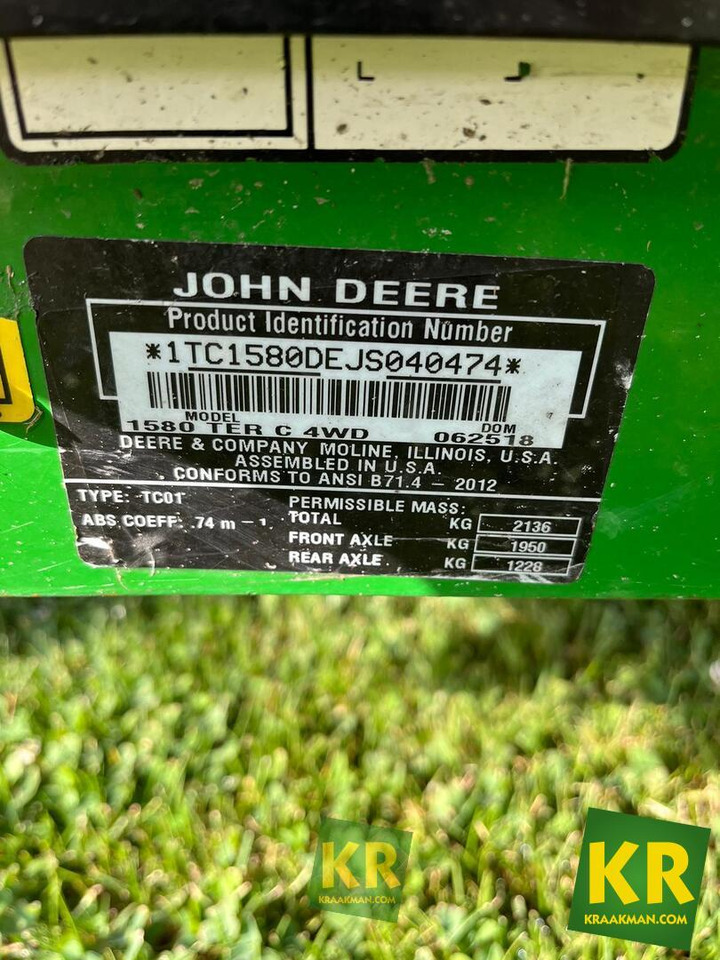 1580 John Deere - Косачка за трева: снимка 3 1580 John Deere - Косачка за трева: снимка 3