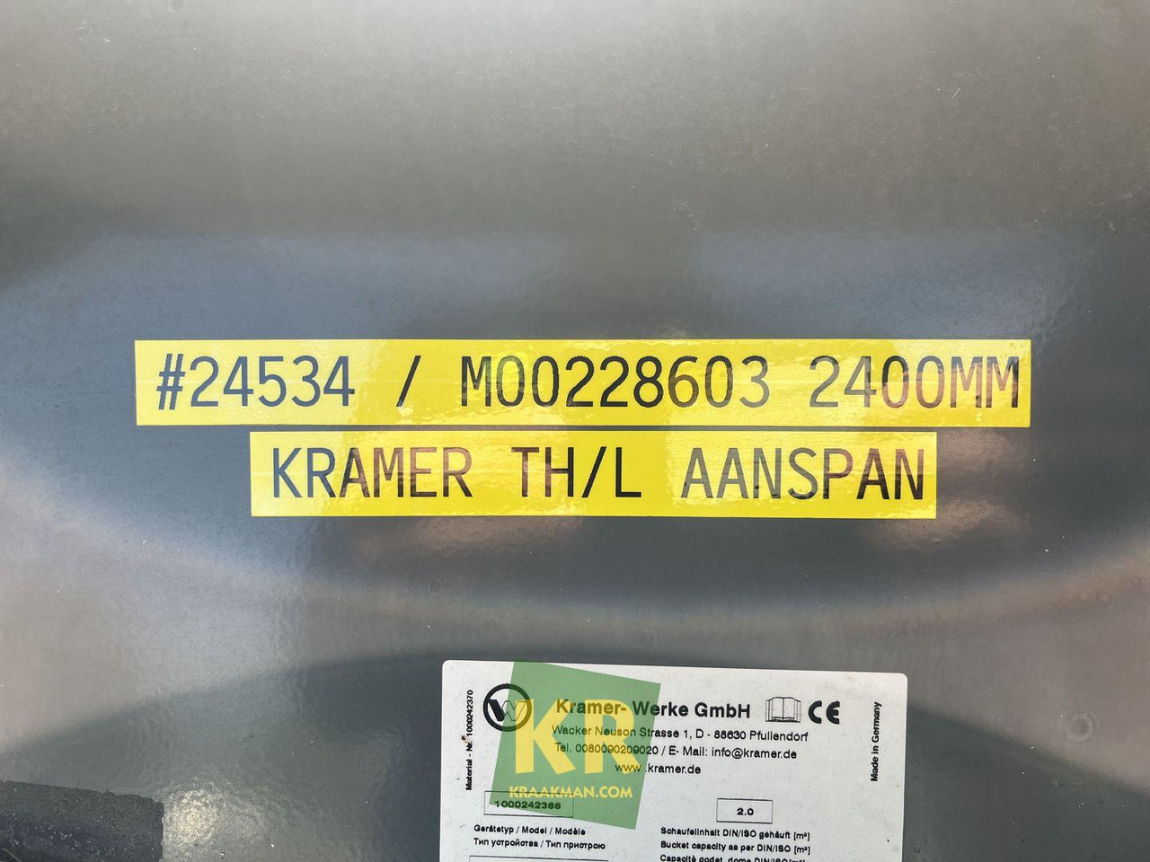 2400 HVF GRONDBAK Kramer - Кофа за товарач за Строителна техника: снимка 5 2400 HVF GRONDBAK Kramer - Кофа за товарач за Строителна техника: снимка 5
