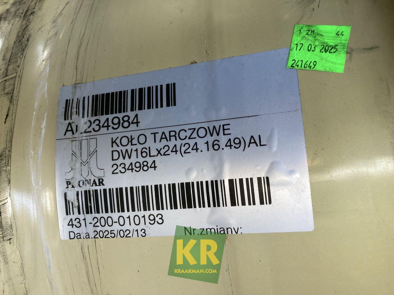 John Deere 16 X 24 velg - Джанта за Селскостопанска техника: снимка 4 John Deere 16 X 24 velg - Джанта за Селскостопанска техника: снимка 4